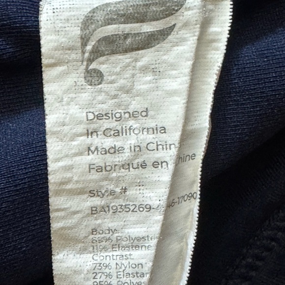 Fabletics Belle High-Impact Sports Bra navy blue Size 4X - Picture 15 of 16